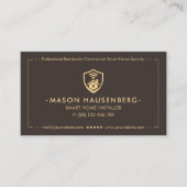 Carte De Visite Technicien de maison intelligente moderne Espresso (Devant)