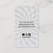 Carte De Visite Technicien de ongle Gold Salon Manicuriste (Dos)