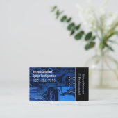 Carte De Visite Technicien de programmeur informatique (Debout devant)