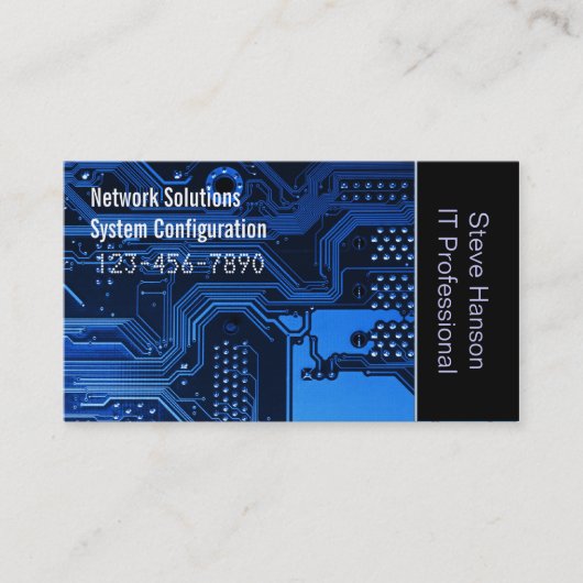 Carte De Visite Technicien de programmeur informatique (Devant)