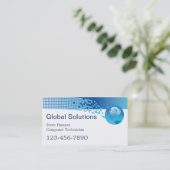 Carte De Visite Technicien de programmeur informatique (Debout devant)