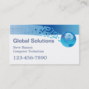 Carte De Visite Technicien de programmeur informatique