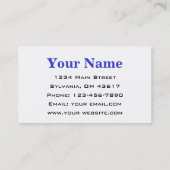 Carte De Visite Technicien de programmeur informatique (Dos)