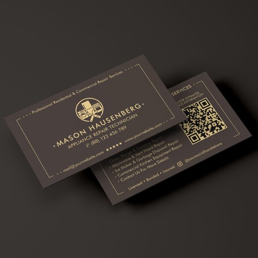 Carte De Visite Technicien de réparation d'appareils électroménage
