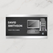 Carte De Visite Technicien de réparation d'ordinateur de bureau à (Devant)