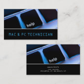 Carte De Visite Technicien de réparation d'ordinateurs portables M (Devant / Derrière)