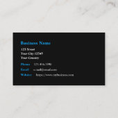 Carte De Visite Technicien de service (Dos)