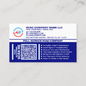 Carte De Visite Technicien de service CVC (Dos)