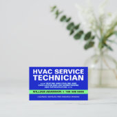 Carte De Visite Technicien de service CVC (Debout devant)