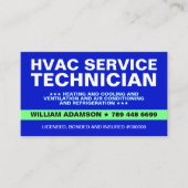 Carte De Visite Technicien de service CVC (Devant)