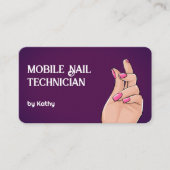 Carte De Visite Technicien d'ongle mobile (Devant)