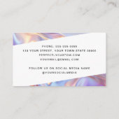 Carte De Visite Technicien d'ongles moderne styliste (Dos)