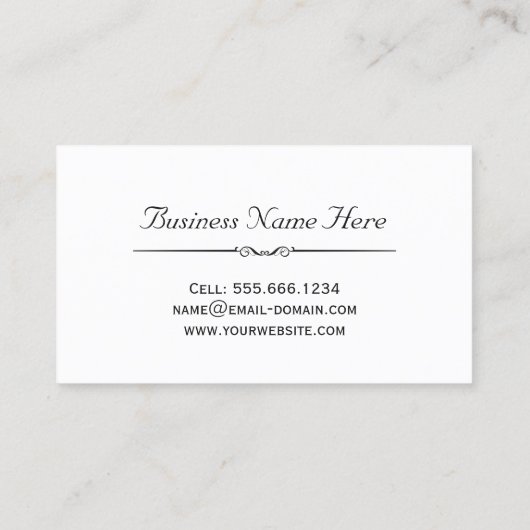 Carte De Visite Technicien d'ongles - Motif Abstrait d'or classiqu (Dos)