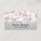Carte De Visite Technicien d'ongles polonais Manicuriste Salon d'a (Devant)