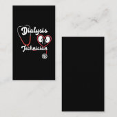 Carte De Visite Technicien en dialyse Infirmière en néphrologie du (Devant / Derrière)