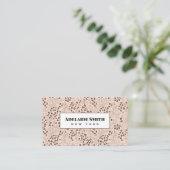 Carte De Visite Technicien en Ongles QR CODE Peau d'Animal Tache d (Debout devant)