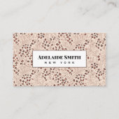 Carte De Visite Technicien en Ongles QR CODE Peau d'Animal Tache d (Devant)