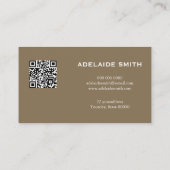 Carte De Visite Technicien en Ongles QR CODE Peau d'Animal Tache d (Dos)