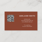 Carte De Visite Technicien en Ongles QR CODE Peau d'Animal Tache d (Dos)