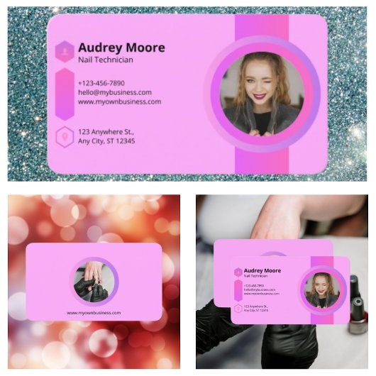 Carte De Visite Technicien en pose de faux ongles