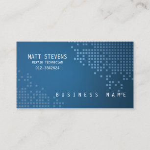 Carte De Visite Technicien en réparation informatique Compétences