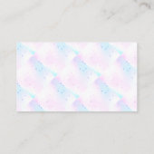 Carte De Visite Technicien | Holographique Mosaïque géométrique (Dos)