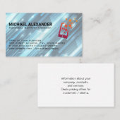 Carte De Visite Technicien informatique | Appareil de communicatio (Devant / Derrière)