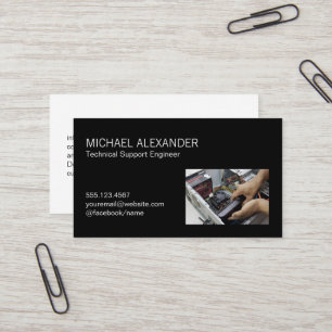 Carte De Visite Technicien informatique Remplacement du matériel