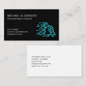 Carte De Visite Technicien informatique | Une clé à main (Devant / Derrière)