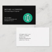 Carte De Visite Technicien informatique | Wrenches (Devant / Derrière)