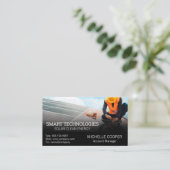 Carte De Visite Technicien Installation de panneaux solaires | Éne (Debout devant)