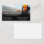Carte De Visite Technicien Installation de panneaux solaires | Éne (Devant / Derrière)