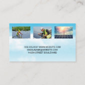 Carte De Visite Technicien Installation d'un panneau solaire sur l (Dos)