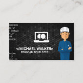 Carte De Visite Technicien | Matériel logiciel (Devant)