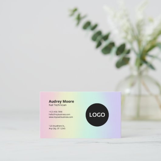 Carte De Visite Technicien minimaliste simple (Debout devant)