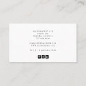 Carte De Visite Technicien moderne de ongle Nail Salon Photo (Dos)