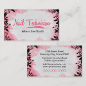 Carte De Visite Technicien Nail (Devant / Derrière)