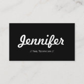 Carte De Visite Technicien Nail - Concise Simple Minimale (Devant)