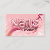 Carte De Visite Technicien Nail Moderne Nail Art Studio Artiste Na (Devant)