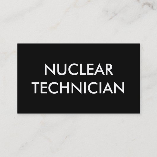 Carte De Visite technicien nucléaire (Devant)
