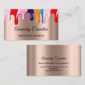 Carte De Visite Technicien professionnel de l'ongle Lecteurs liqui (Devant / Derrière)