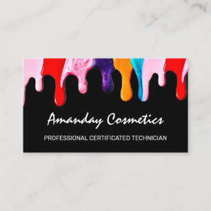 Carte De Visite Technicien professionnel en ongles - Déchets noir