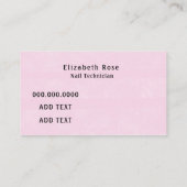 Carte De Visite Technicien rose Gold Nail (Dos)