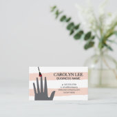 Carte De Visite Technicien | Vintage blanc rose (Debout devant)