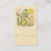 Carte De Visite Technicienne de beauté de Spa Classy Esthéticienne (Devant)