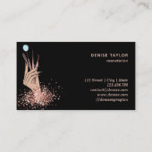 Carte De Visite technicienne de fouille moderne femme à la main sc (Dos)