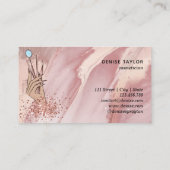 Carte De Visite technicienne de fouille moderne femme à la main sc (Dos)