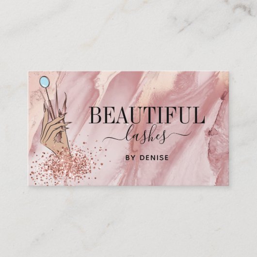 Carte De Visite technicienne de fouille moderne femme à la main sc (Devant)