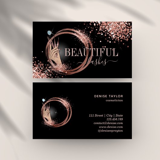 Carte De Visite technicienne de fouille moderne femme à la main sc