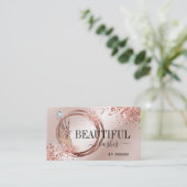 Carte De Visite technicienne de fouille moderne femme à la main sc (Debout devant)